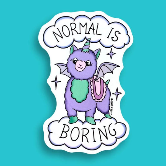 JUBLY-UMPH - "Normal Is Boring" - Sticker