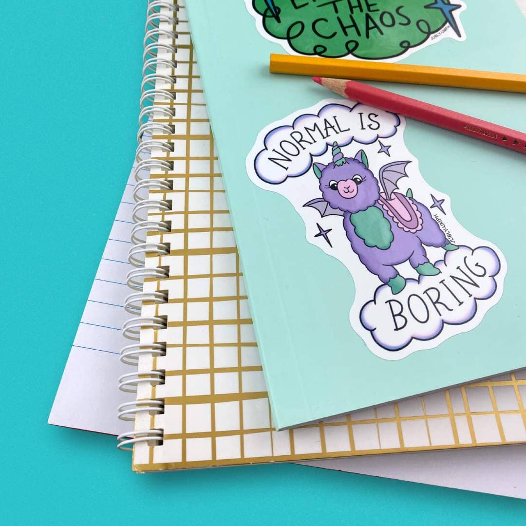 JUBLY-UMPH - "Normal Is Boring" - Sticker
