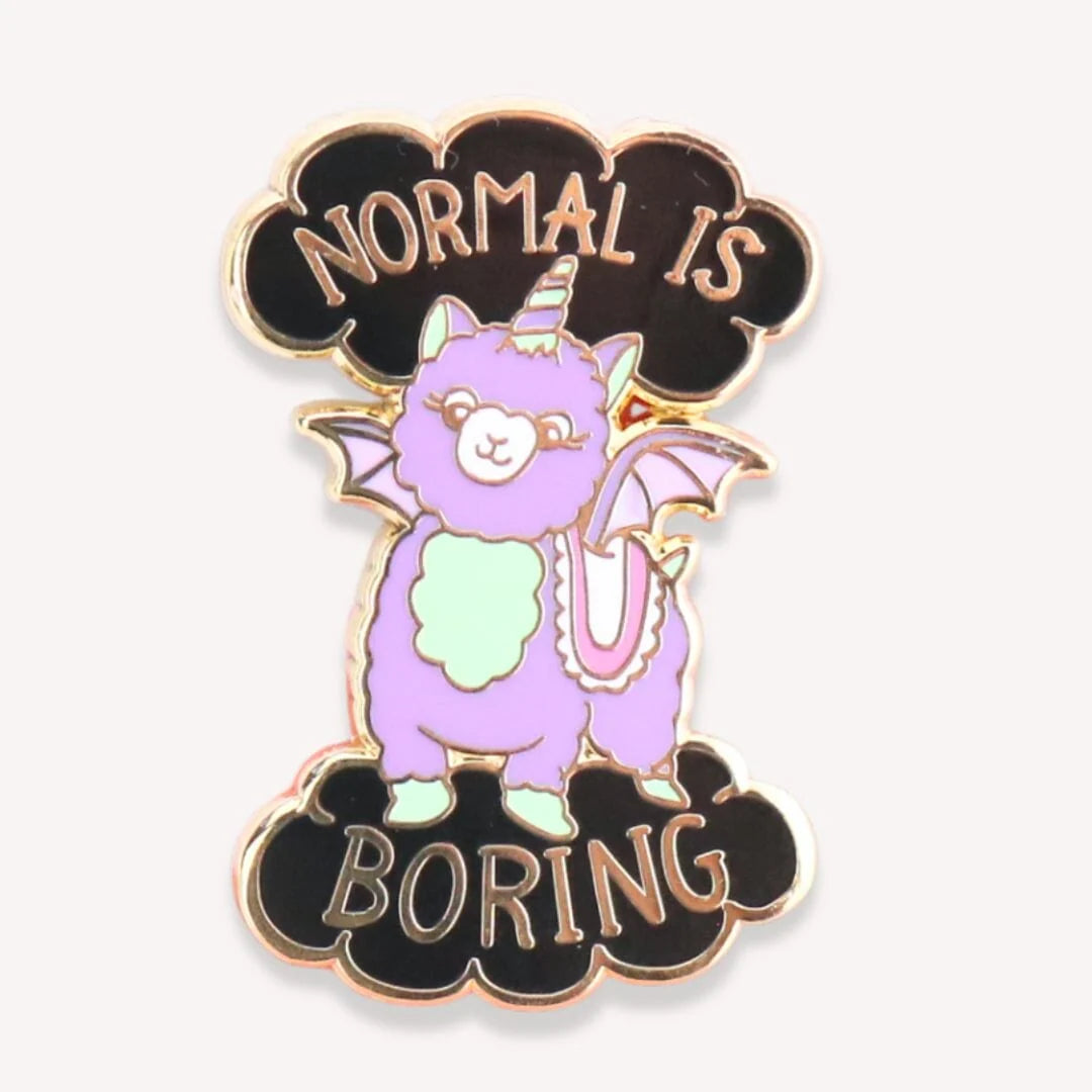JUBLY-UMPH - "Normal is Boring"- Lapel Pin