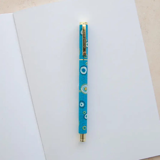 EARTH GREETINGS- Premium Refillable Metal Roller Pen - Our Favourite Place - Domica Hill