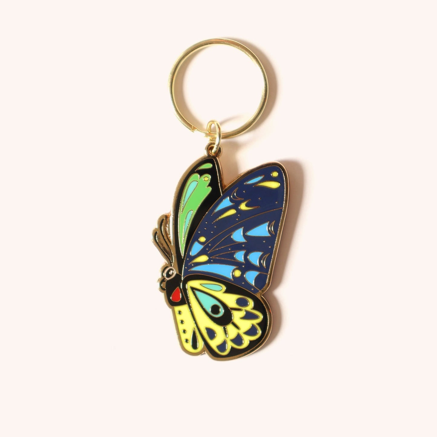 PETE CROMER - Cairns Birdwing Butterfly Enamel Keychain