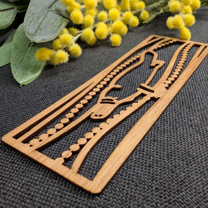 STRAYA ART- Platypus Swimming - Wooden Bookmark