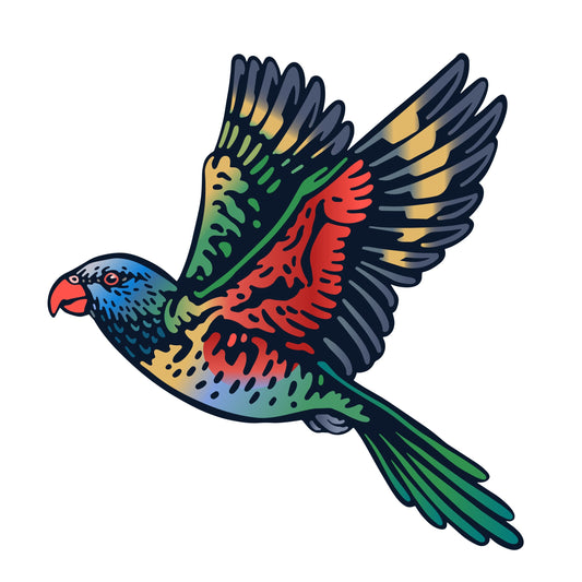 MAKIN' WHOOPEE- Rainbow Lorikeet Vinyl Sticker