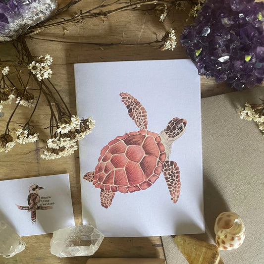 Shanna Trees Creations- Turtle #1 Regular Greeting Card