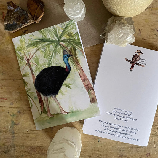 Shanna Trees Creations- Cassowary Regular Greeting Card