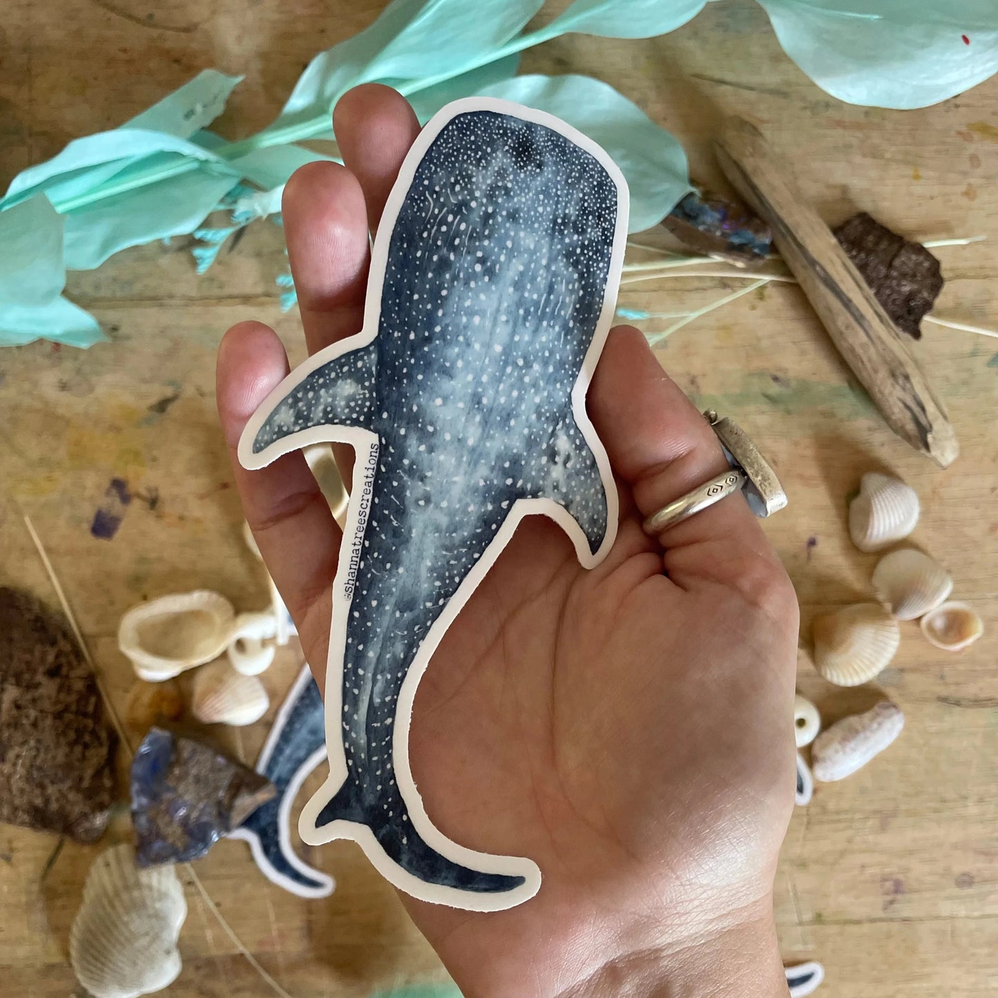 Shanna Trees Creations- Whale Shark Large Sticker