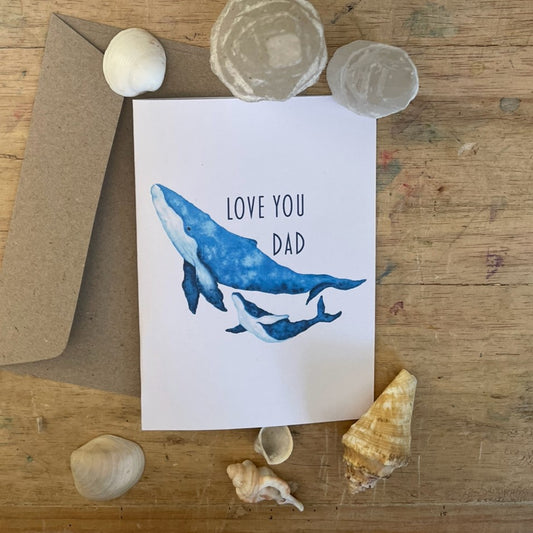 Shanna Trees Creations- Whales- Father's Day Card