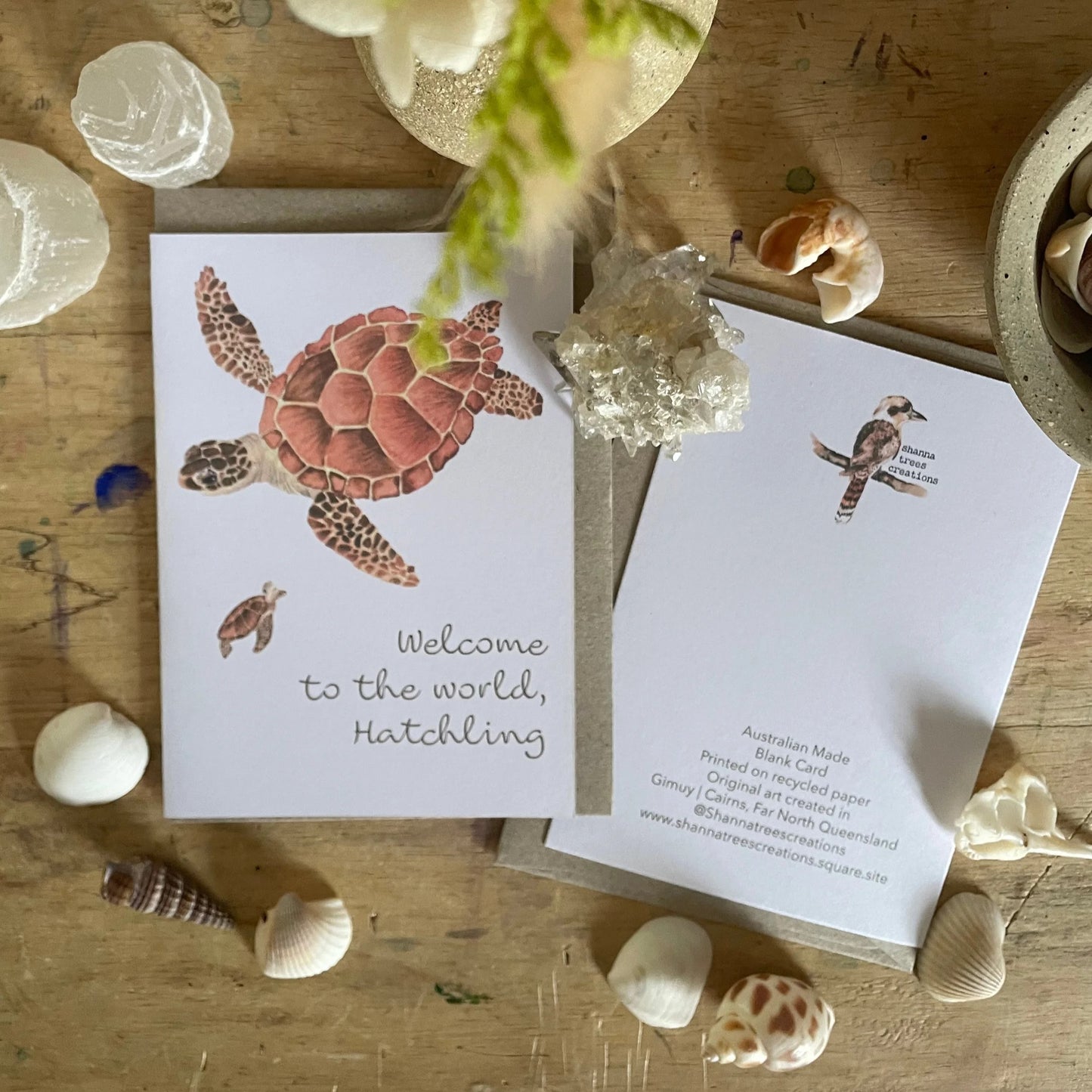 Shanna Trees Creations- Turtles - Baby Card