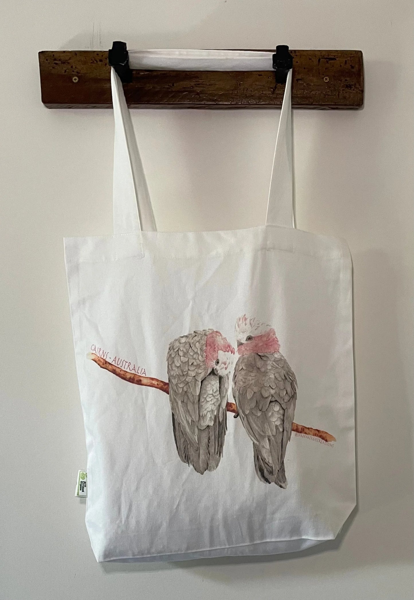 Shanna Trees Creations- "Galahs" Cotton Tote Bag