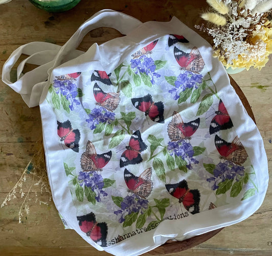 Shanna Trees Creations- "Mixed Birds" Cotton Tote Bag