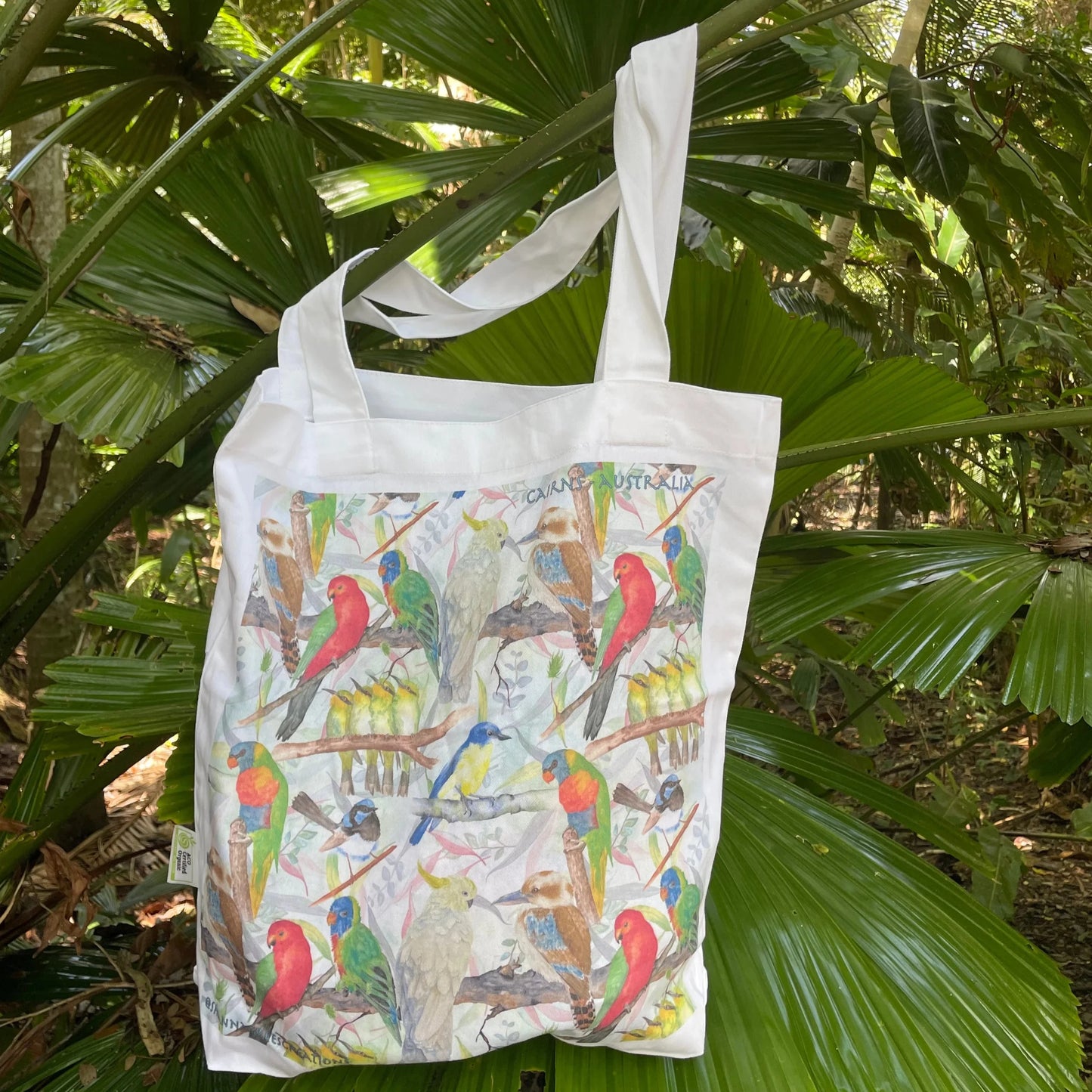 Shanna Trees Creations- "Mixed Birds" Cotton Tote Bag