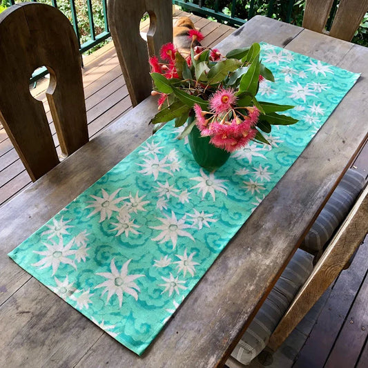 JOHN KLEIN- "Flannel Flowers" Table Runner