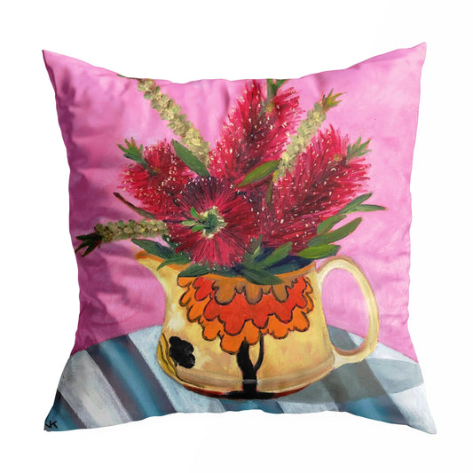 JOHN KLEIN- "Clarice Cliff & Bottlebrush" Cushion Cover