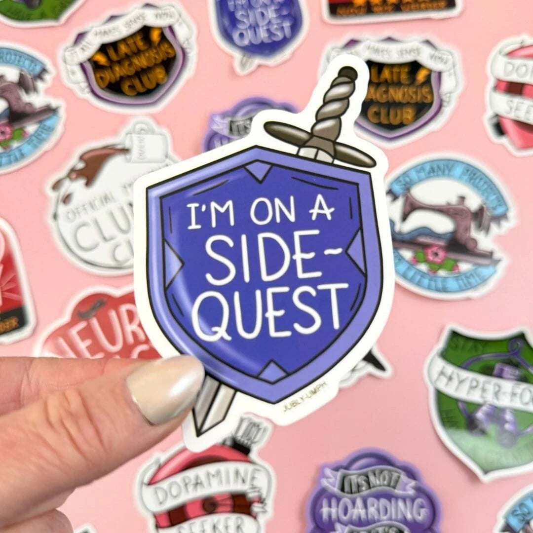 JUBLY-UMPH - "I'm On A Side Quest" - Sticker
