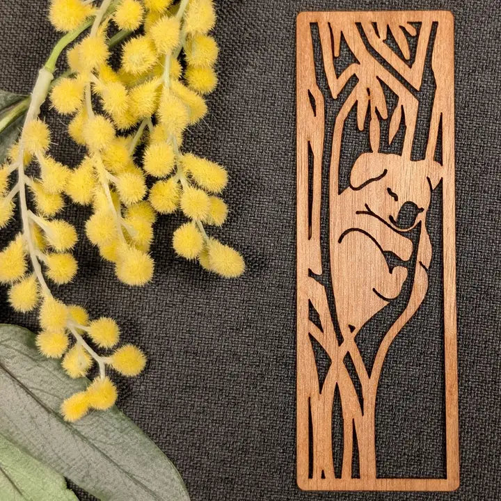 STRAYA ART- Sleepy Koala - Wooden Bookmark