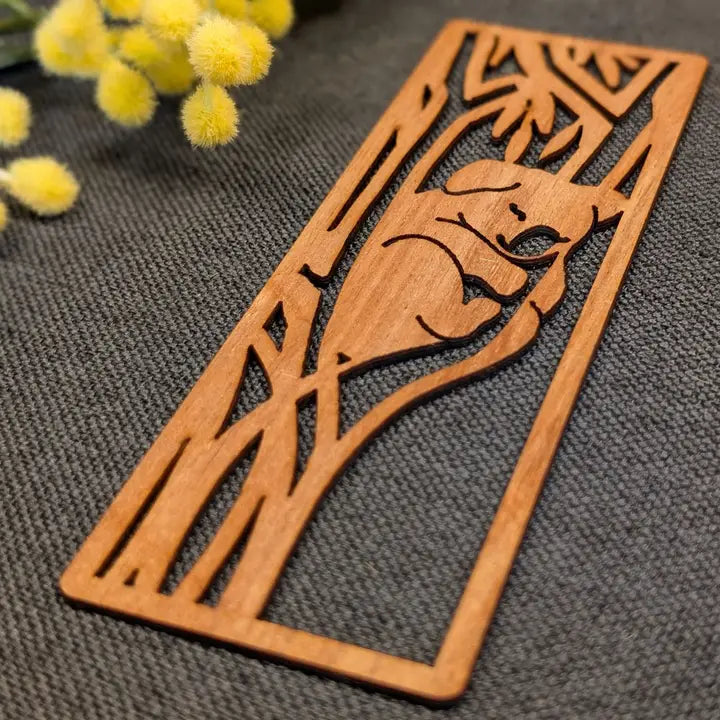 STRAYA ART- Sleepy Koala - Wooden Bookmark