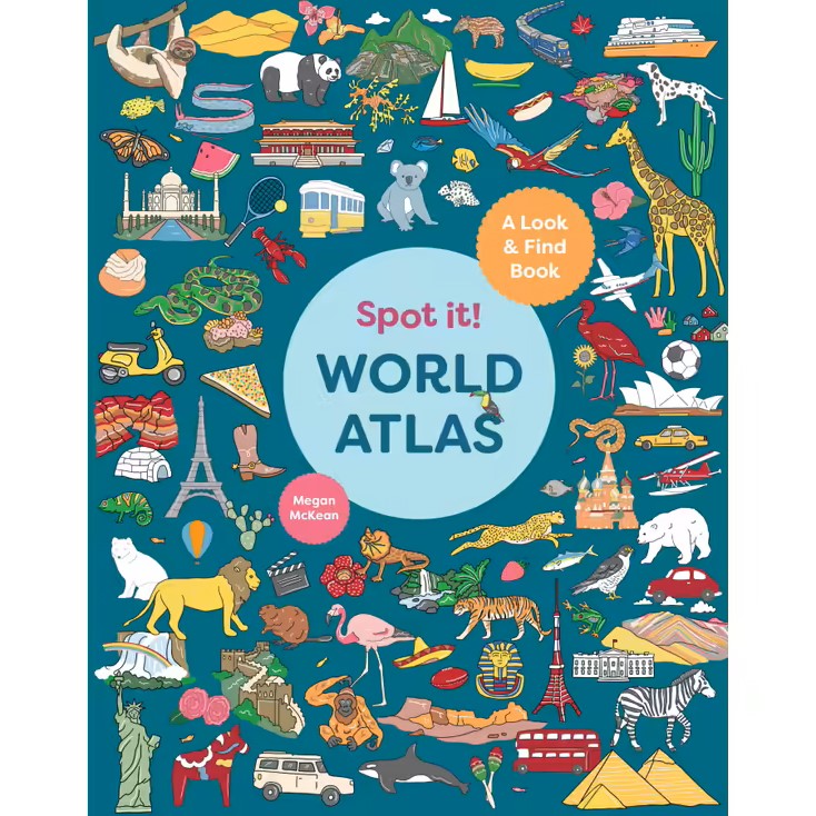 BOOKS & CO- Spot It: Around the World Atlas- Board Book