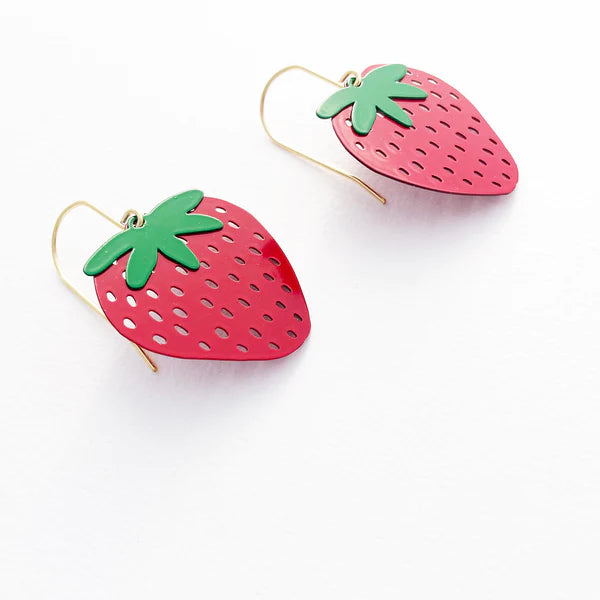 DENZ & CO- Strawberries - DANGLE EARRINGS