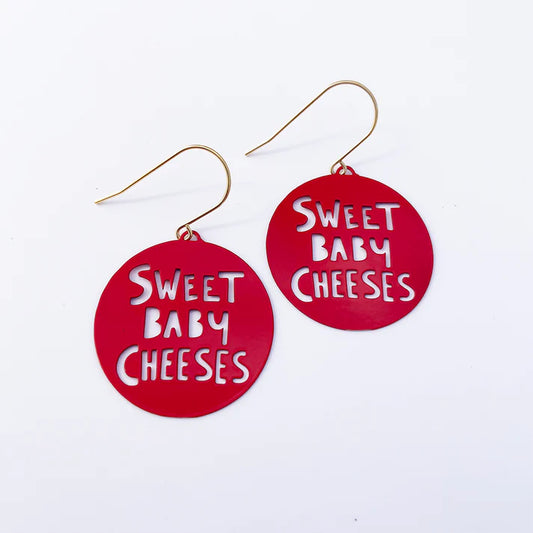 DENZ & CO- Mini Sweet Baby Cheeses earrings in Red - DANGLE EARRINGS