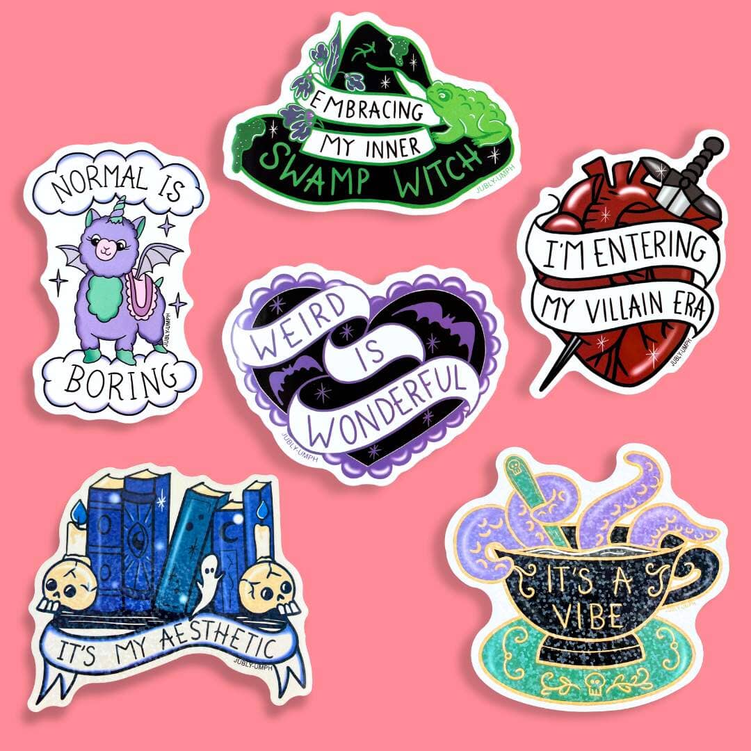 JUBLY-UMPH - "Weird Is Wonderful" - Sticker