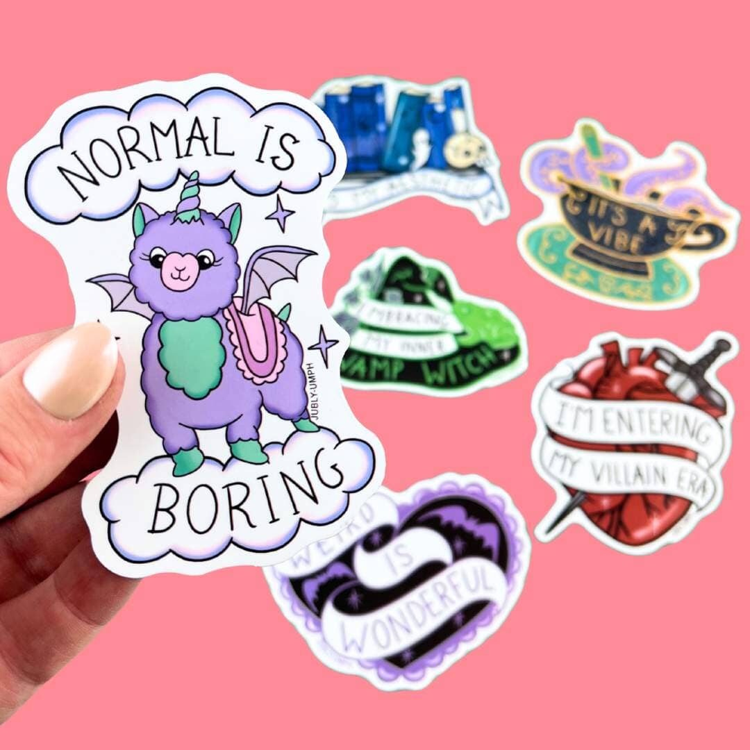 JUBLY-UMPH - "Normal Is Boring" - Sticker