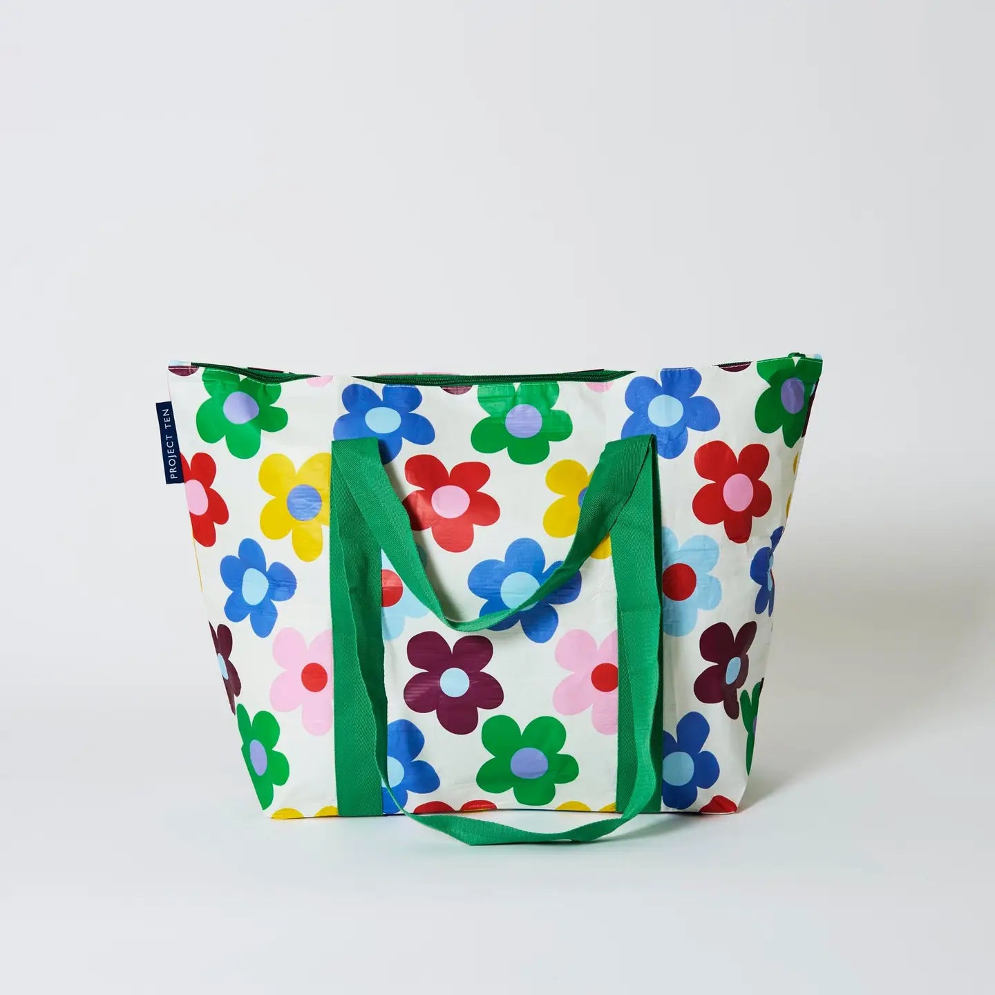 PROJECT TEN - "Sunny Floral" Zip Medium Tote