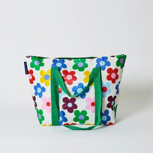 PROJECT TEN - "Sunny Floral" Zip Medium Tote