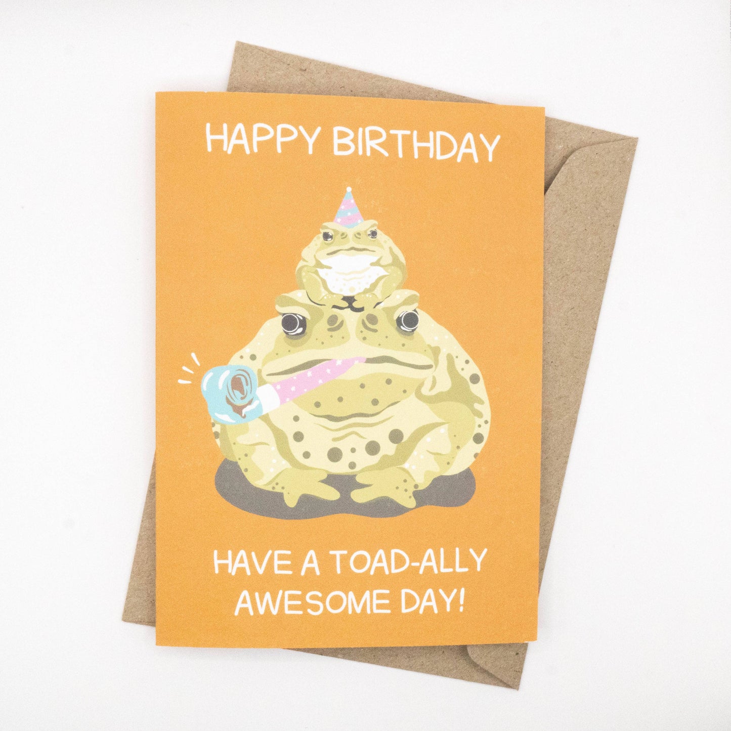 Tilly Scribbles- 'Toad-ally Awesome' Birthday Card