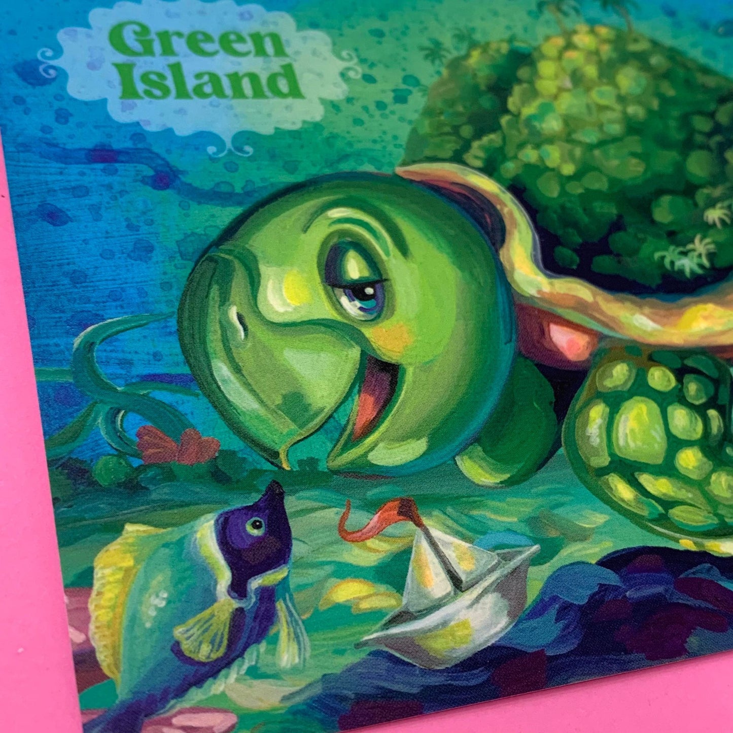 HAYLEY GILLESPIE - Green Turtle from Green Island POSTCARD