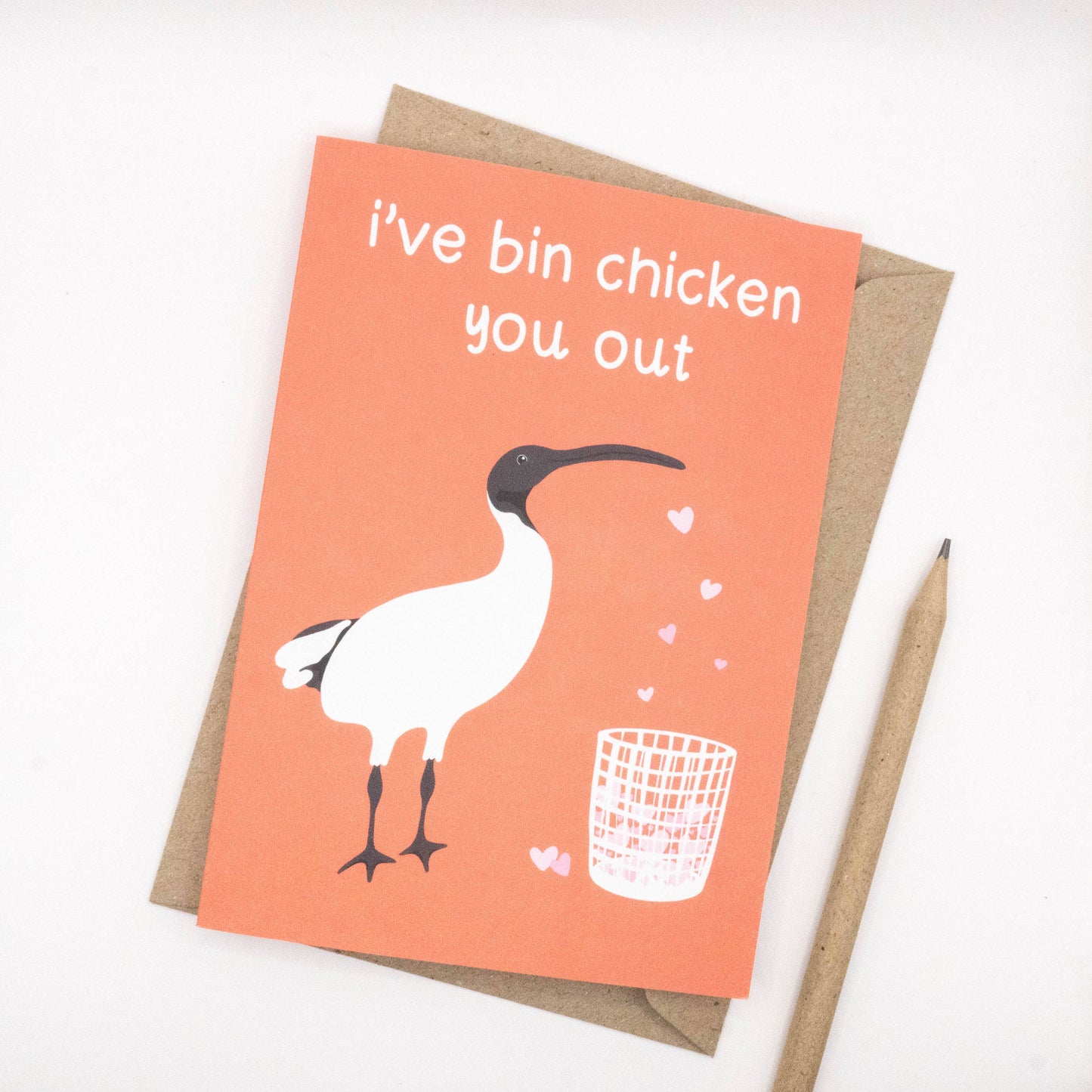 Tilly Scribbles- 'I've Bin Chicken You Out' Card