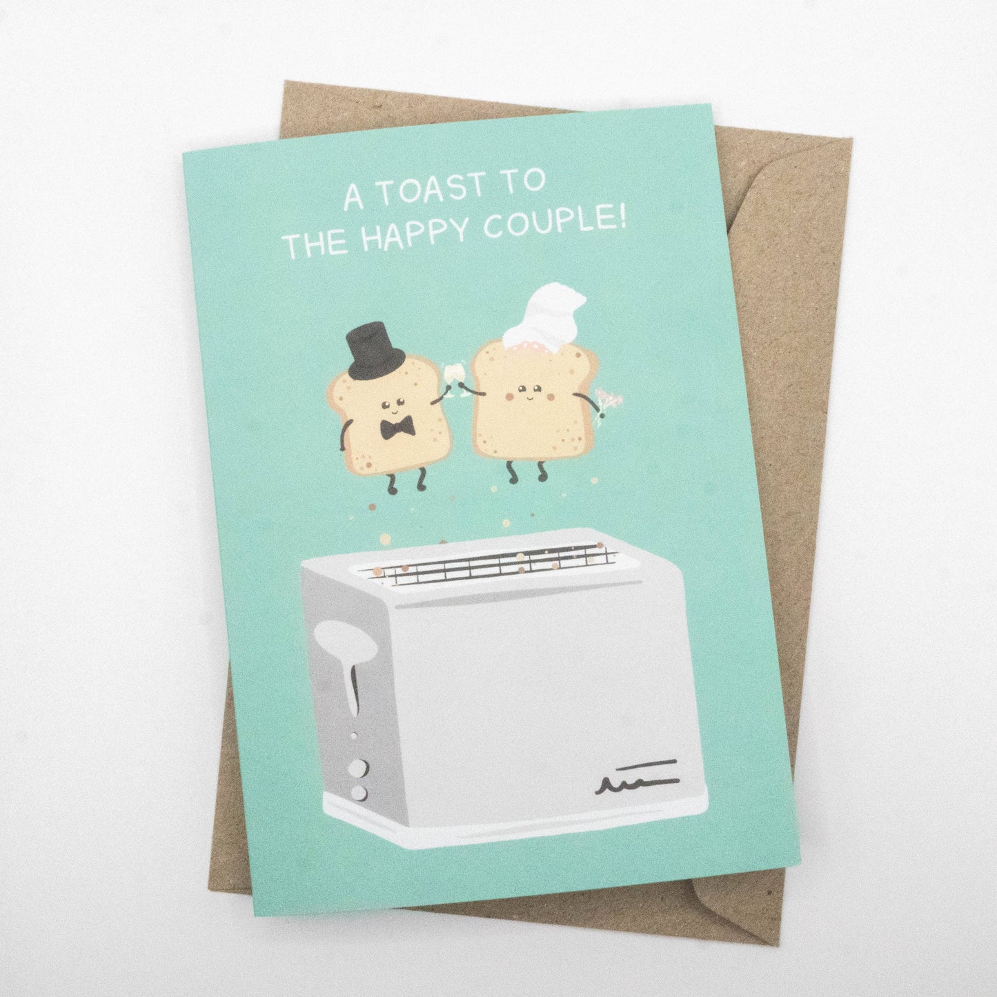 Tilly Scribbles- 'A Toast To The Happy Couple!' Wedding Card