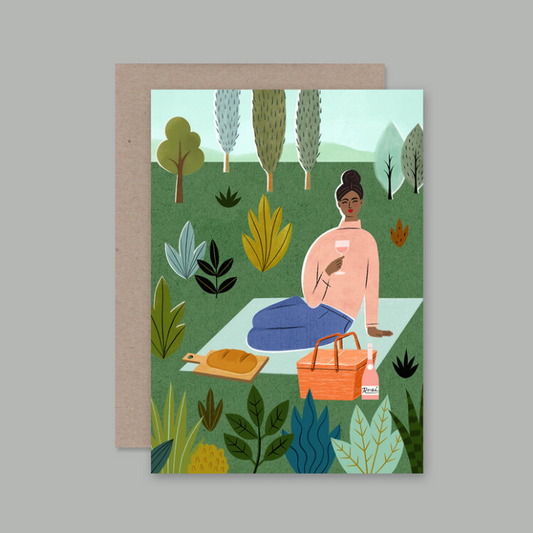 AHD - PICNIC- Blank Greeting Card