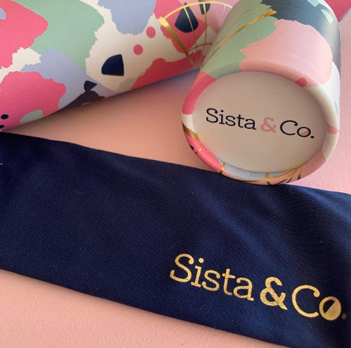 SISTA & CO. - BESPOKE HAND FANS - ORANGE SPRITZ