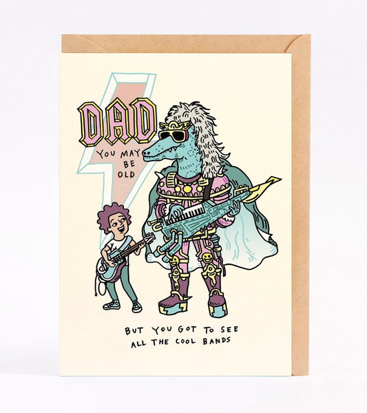 WALLY PAPER CO - ALL THE COOL BANDS - FATHER'S DAY CARD