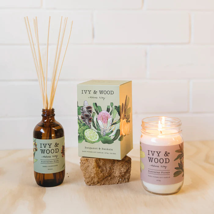 IVY & WOOD - Australian Florals Reed Diffuser 'Australiana' Collection