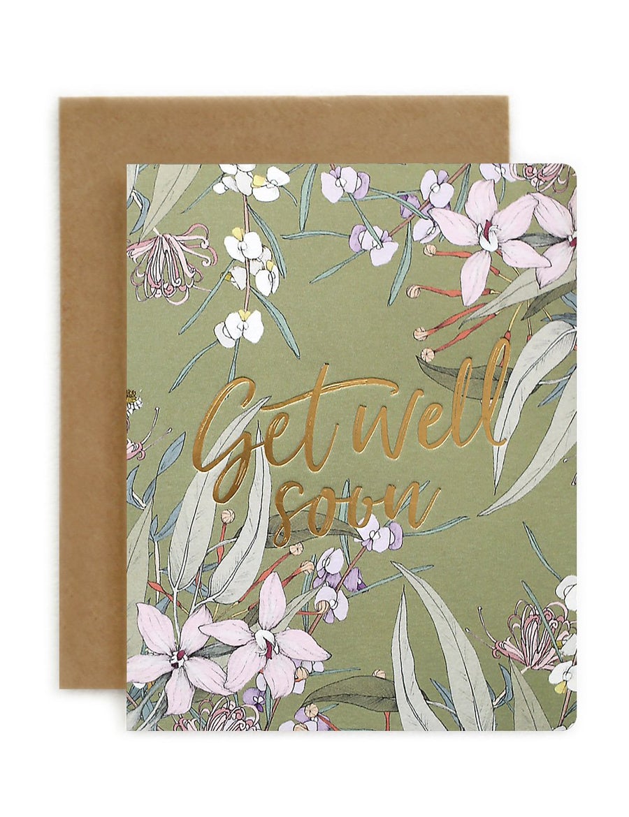 BESPOKE LETTERPRESS - Native Get Well Gift Card