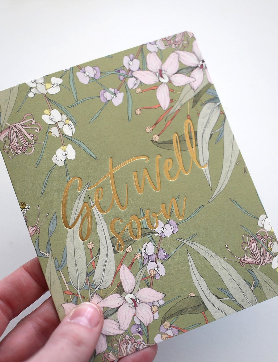 BESPOKE LETTERPRESS - Native Get Well Gift Card