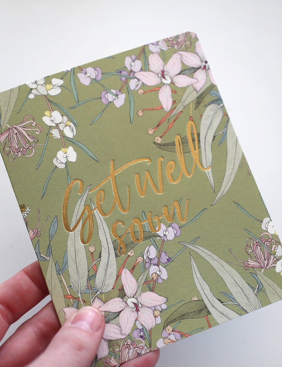 BESPOKE LETTERPRESS - Native Get Well Gift Card