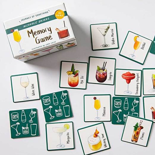 JOURNEY OF SOMETHING- ALCOHOLIC DRINKS MEMORY CARD GAME