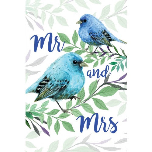 NUOVO - "BLUE BIRDS" WEDDING GREETING CARD