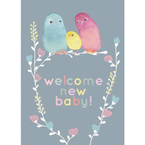 NUOVO - JESS RACKLYEFT "Welcome New Baby" GREETING CARD