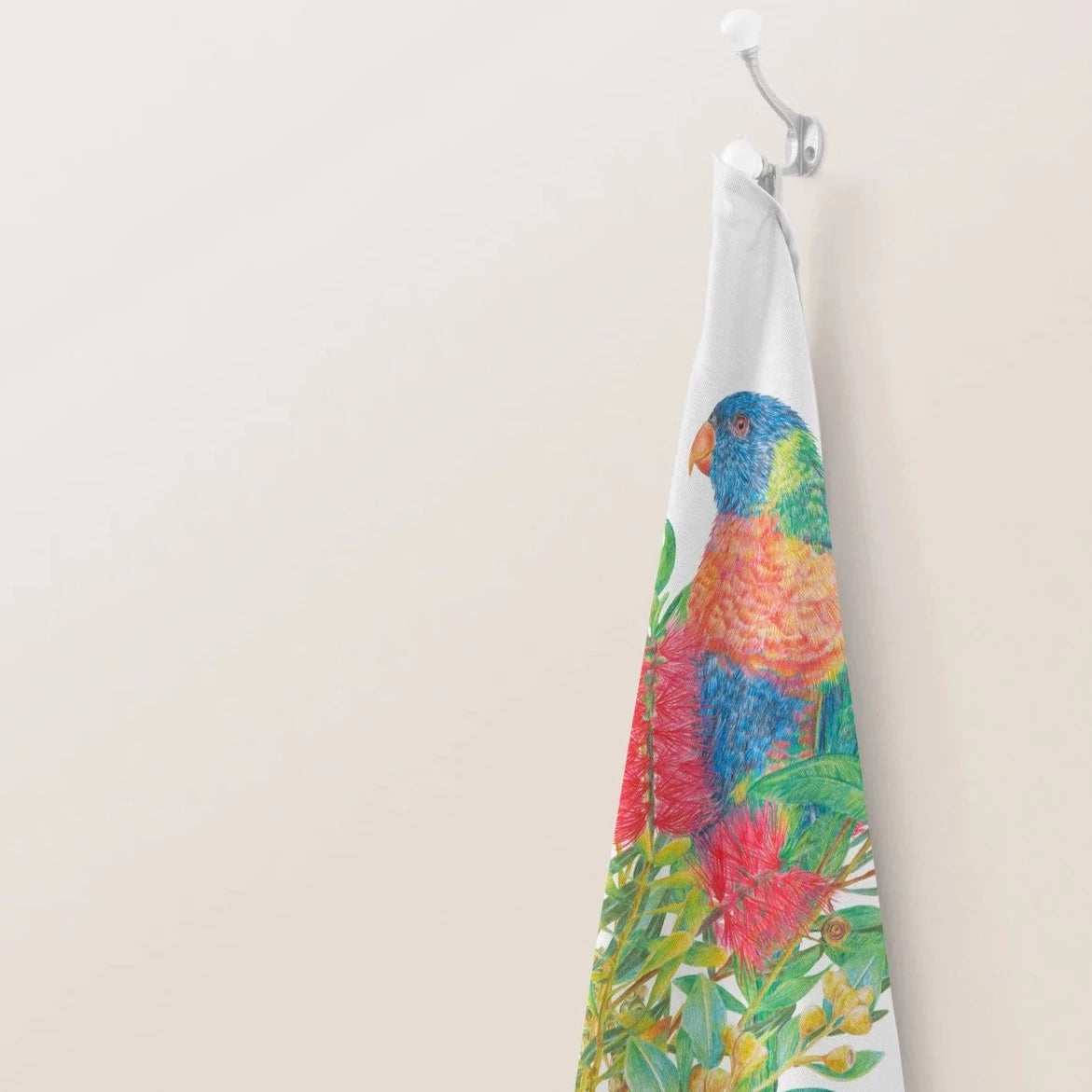 KAYLA REAY- Tea Towel- Rainbow Lorikeet